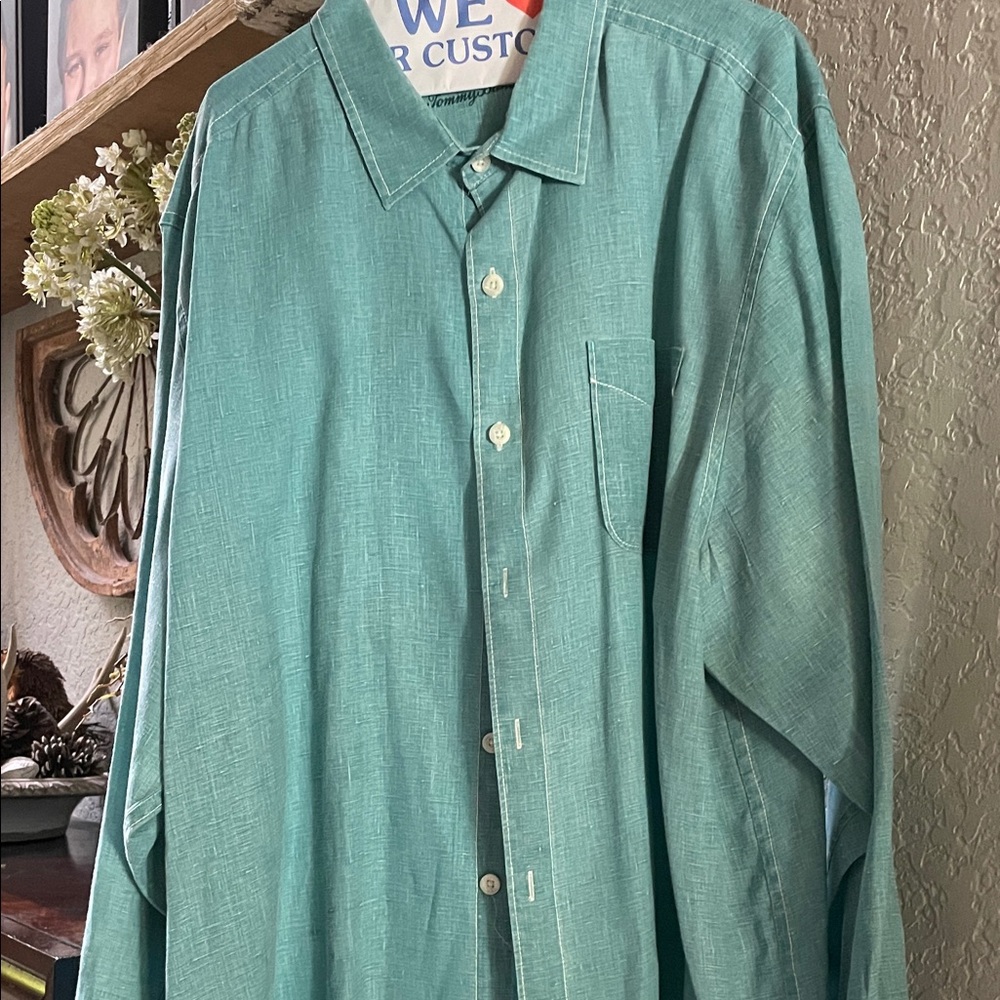 Tommy Bahama Green Button-Up Shirt